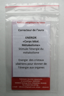 ENERGIK  " Corps idéal. Métabolisme "